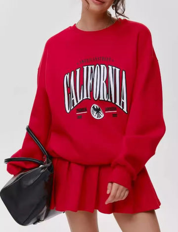 Vintage Loose Print Hoodie - DippedShop Wholesale - #8675