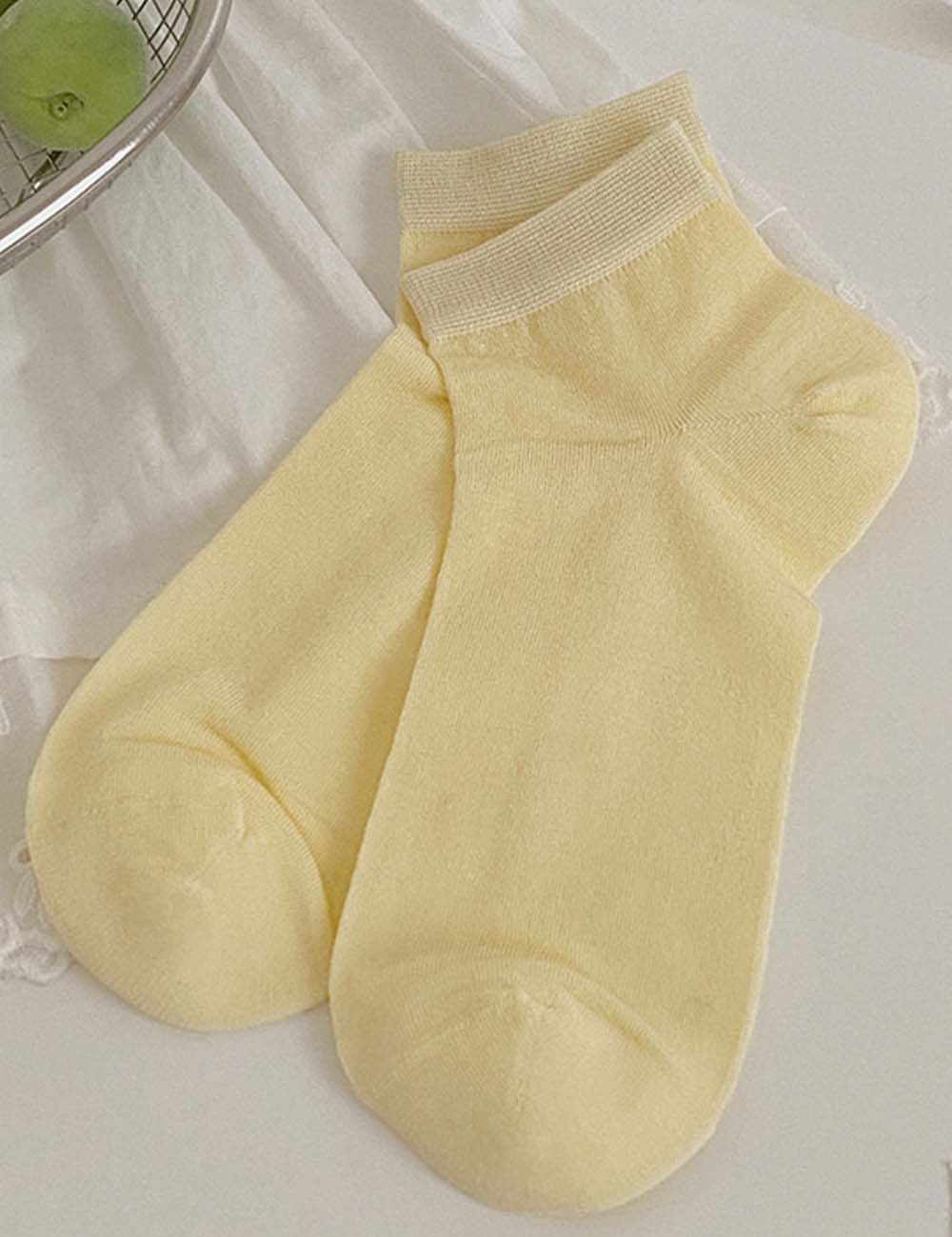 Solid Ankle Socks - DippedShop Wholesale - #0627