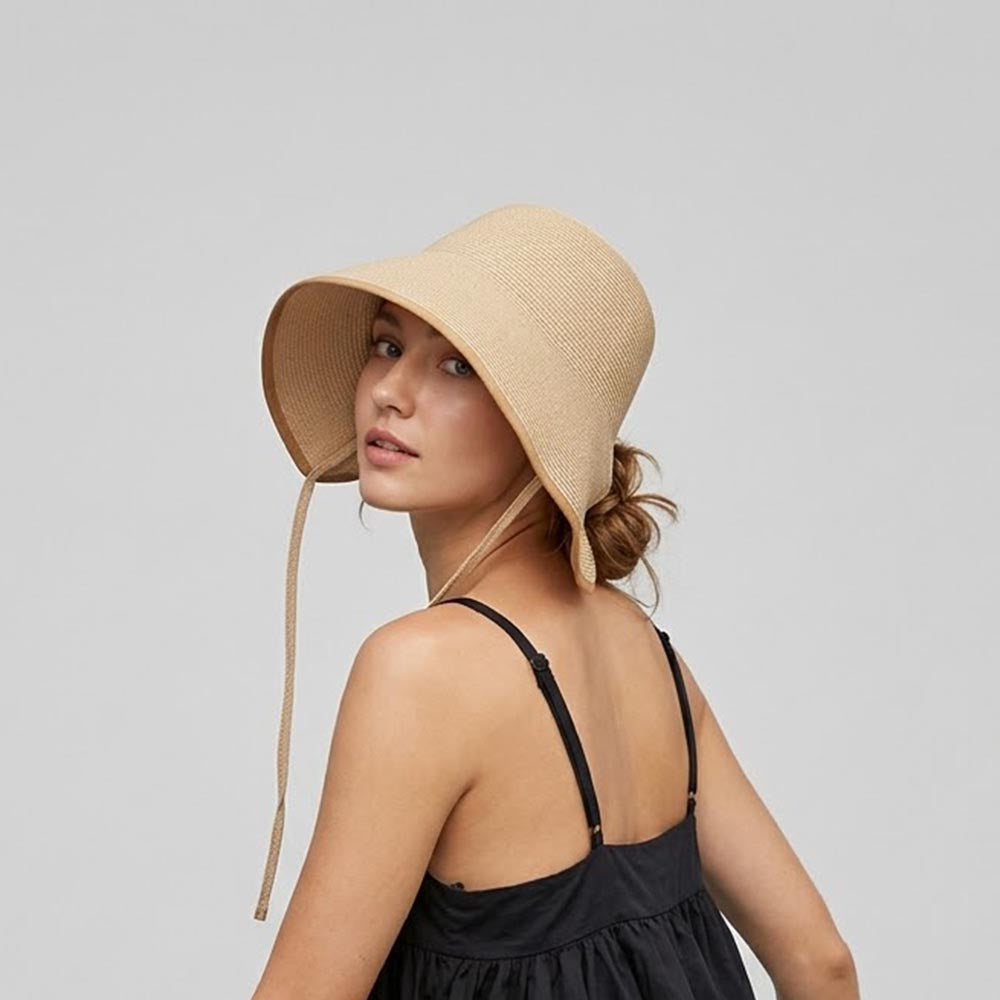 Vintage Ribbon Tie Bucket Hat - DippedShop Wholesale - #4435