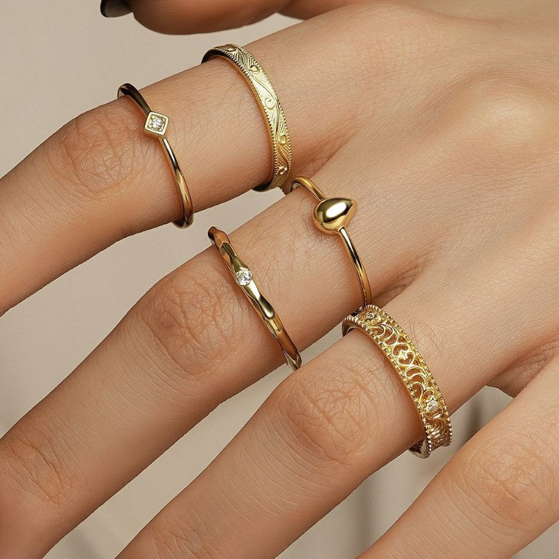 Simple Zircon Geometric Single Rings DP25B803