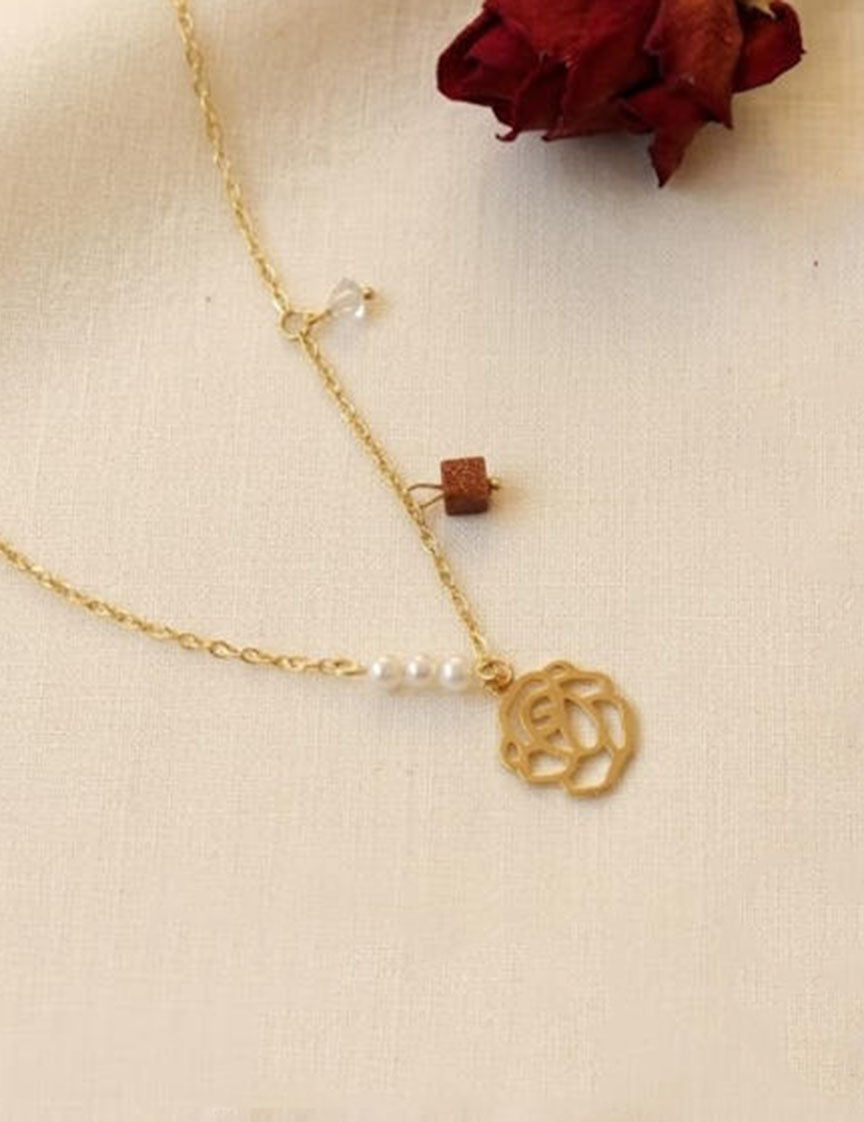 Elegant Rose Choker Necklace - DippedShop Wholesale - #5651