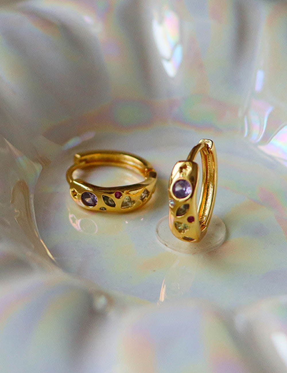 Vintage Gold Hoop Earrings - DippedShop Wholesale - #2819