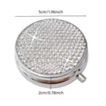 Rhinestone Round Mirror Case - DippedShop Wholesale - #9427