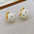 Irregular Enamel Stud Earrings - DippedShop Wholesale - #7891