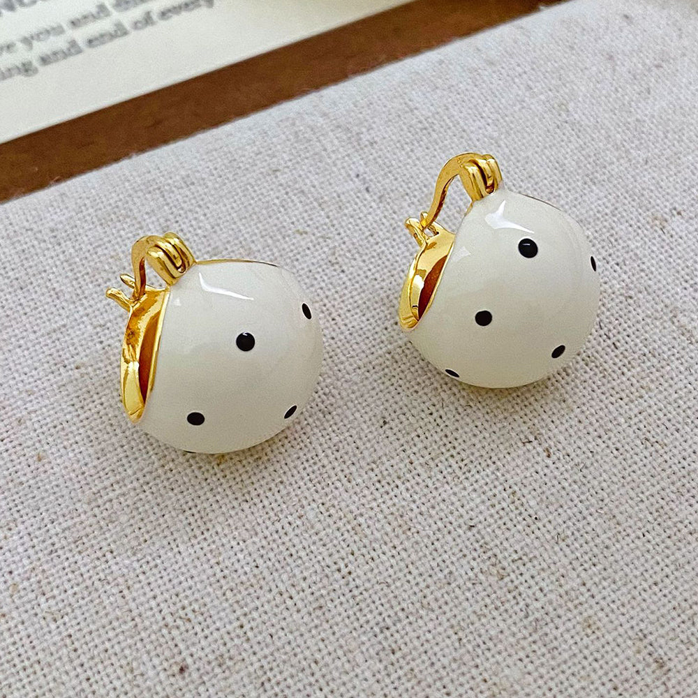 Irregular Enamel Stud Earrings - DippedShop Wholesale - #7891