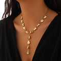 Chunky Statement Y Necklace - DippedShop Wholesale - #5491