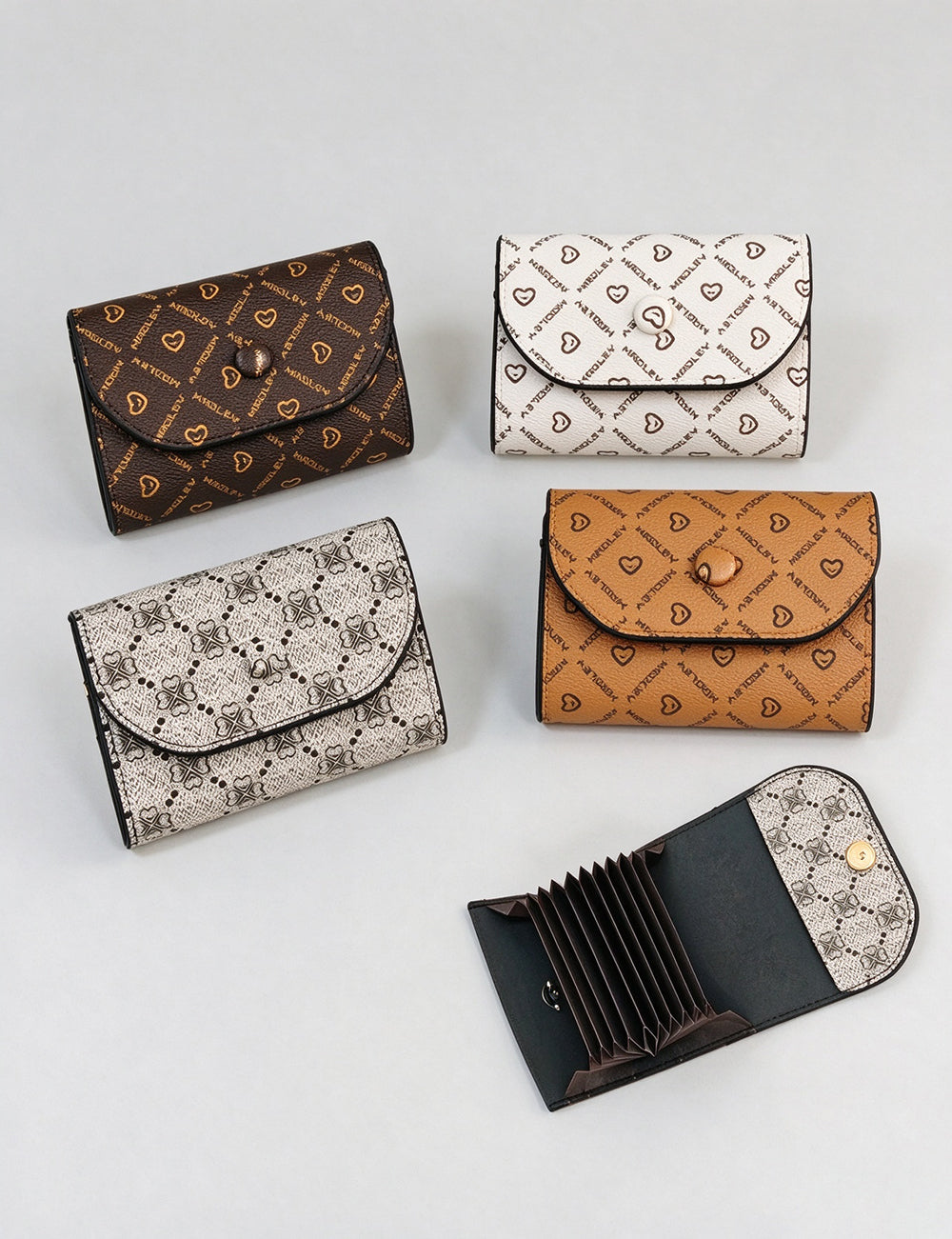 Heart Print Card Holder - DippedShop Wholesale - #5523