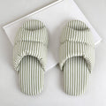 Trendy Color Block Striped Non-Slip Indoor Slippers 6W8FSP288