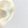 Wrap Heart Rhinestone Earrings - DippedShop Wholesale - #5507