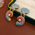 Stylish Rhinestones Brid Pendant Pearl Chain Necklace 6W6JNC934