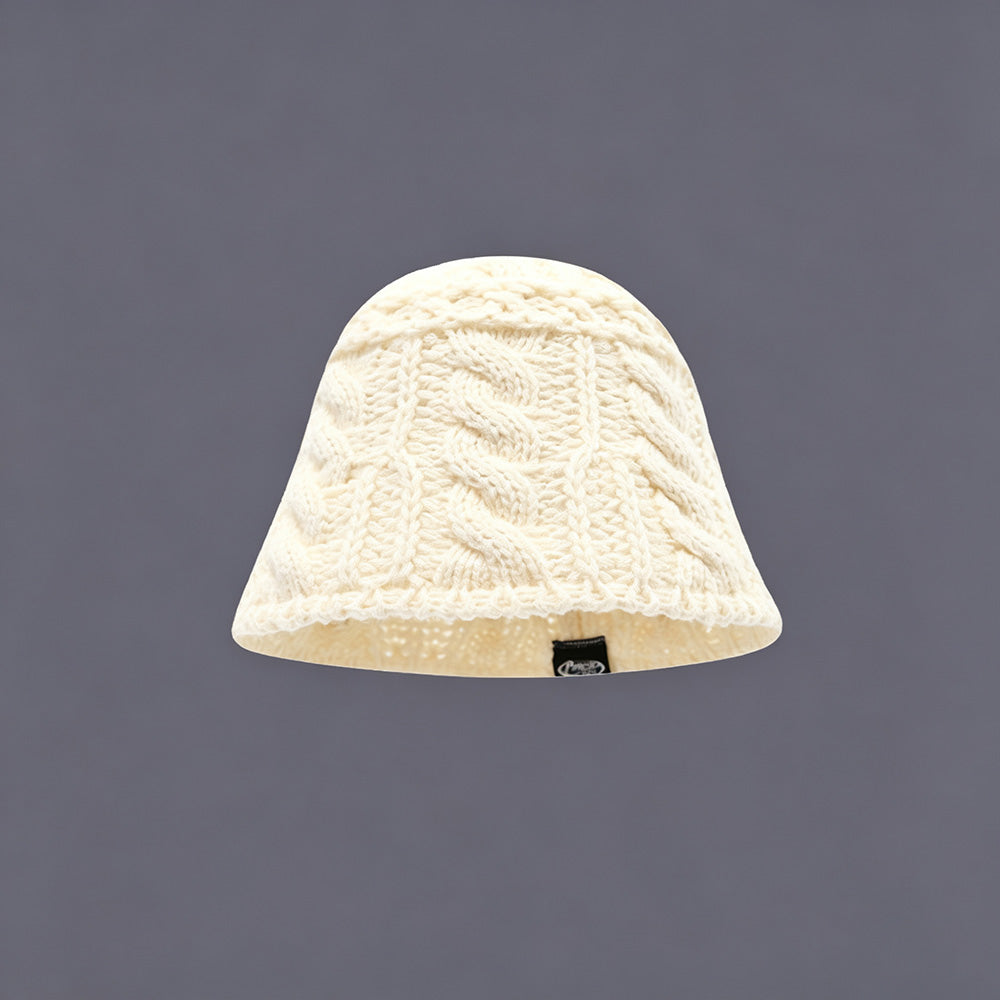 Slouchy Warm Cable Knit Bucket Hat 6W6HAT802