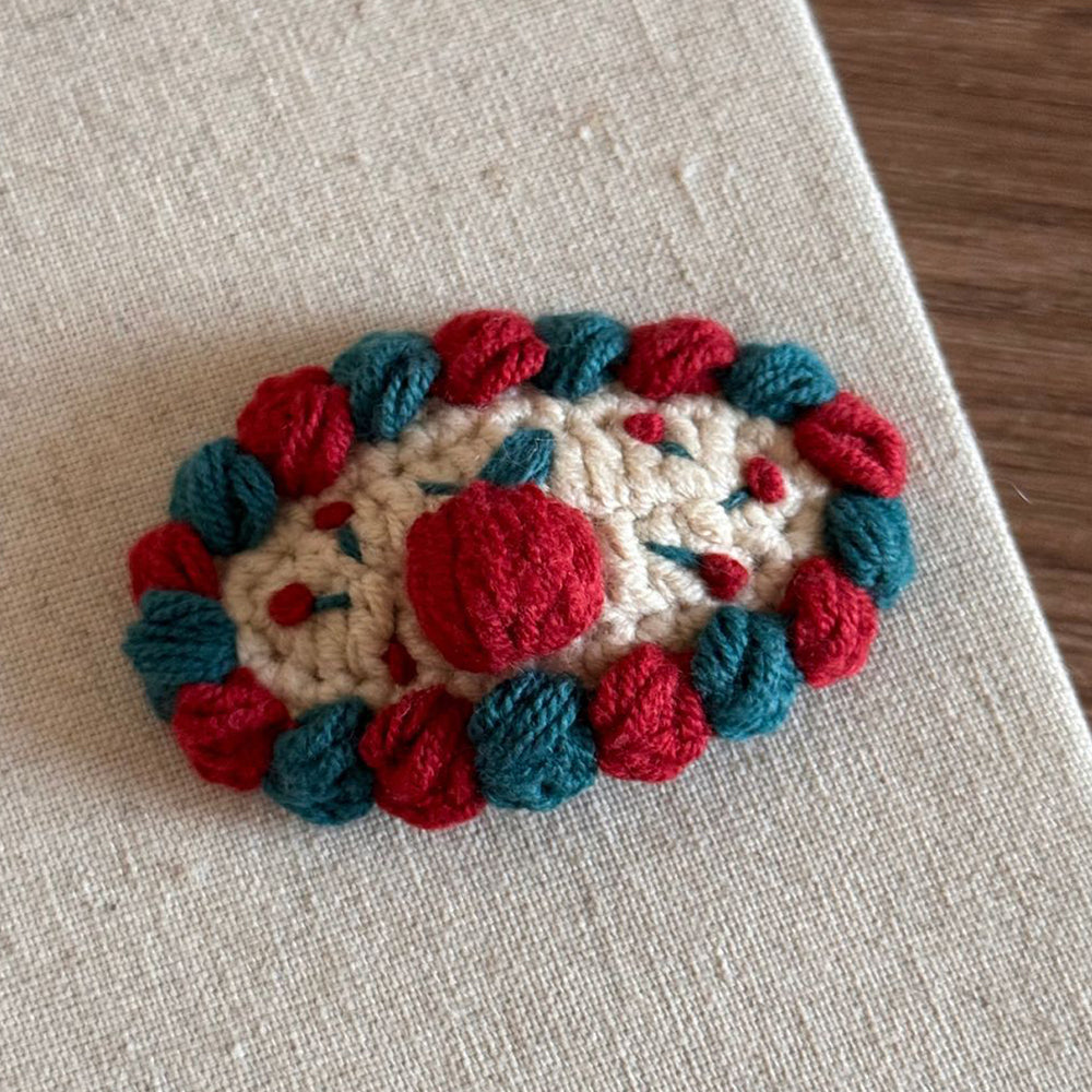 Crochet Christmas Tree Hair Clip - DippedShop Wholesale - #4227