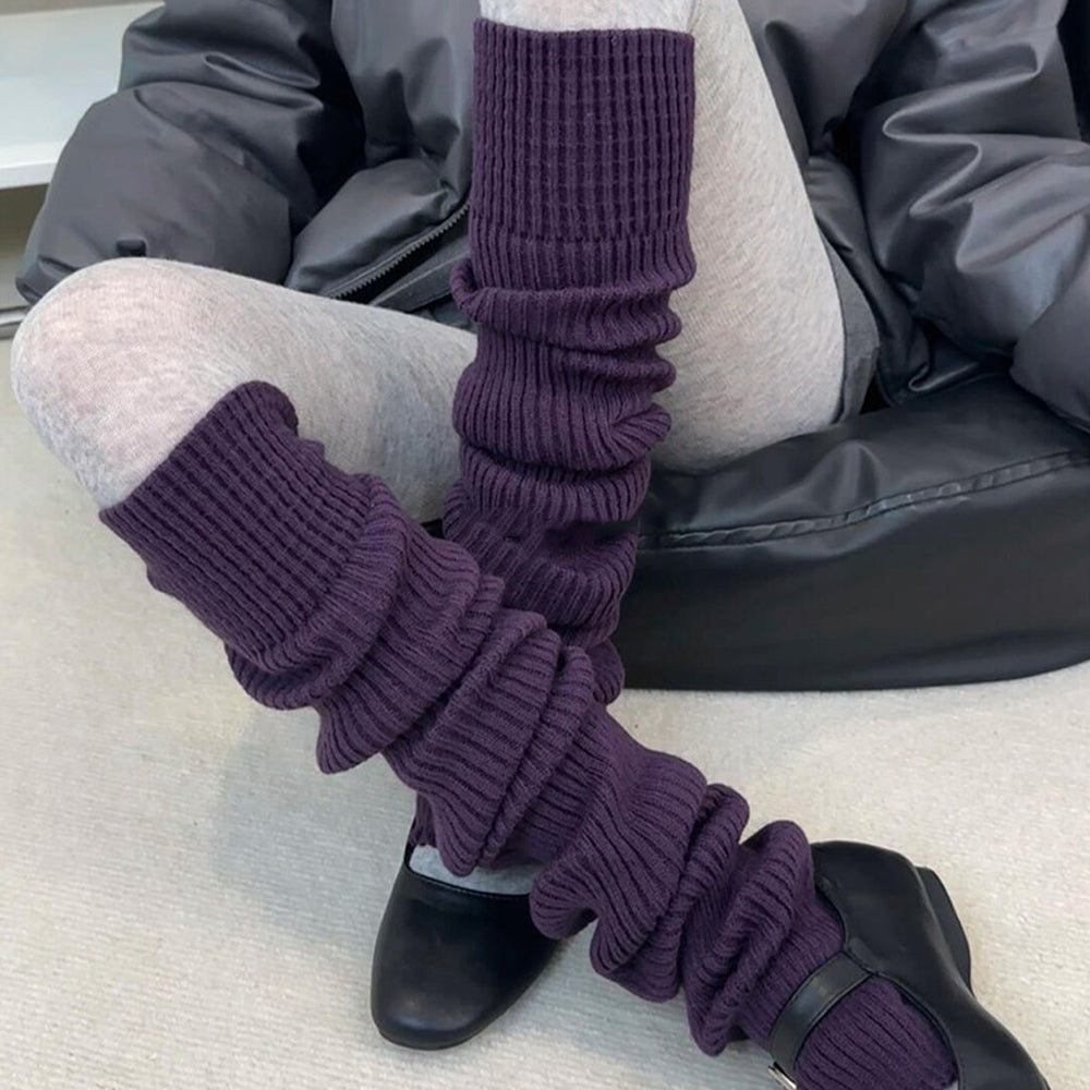 Chunky Ribbed Knit Leg Warmers - DippedShop Wholesale - #4483