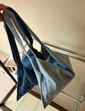 Casual Washed Large Capacity Slouch Tote Bag 6S10BBG1469