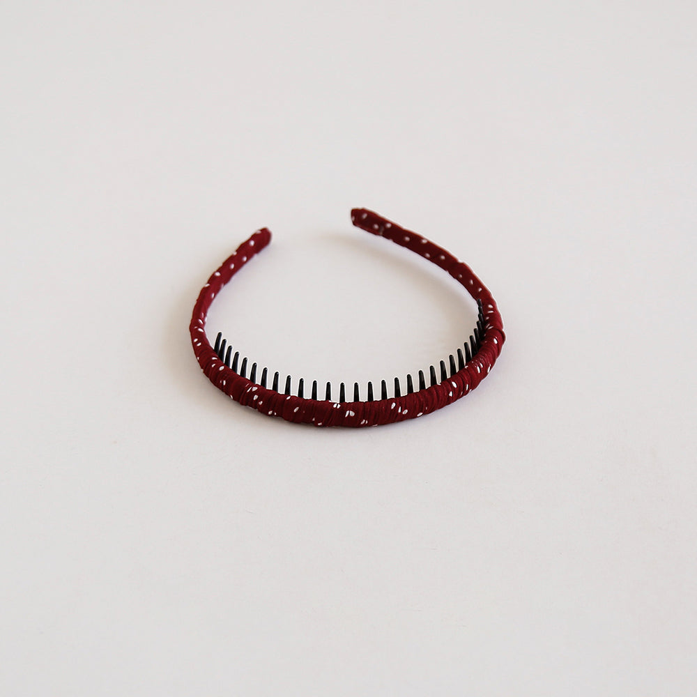 Simple Polka Dot Non-Slip Headband with Teeth 6W6HBD369