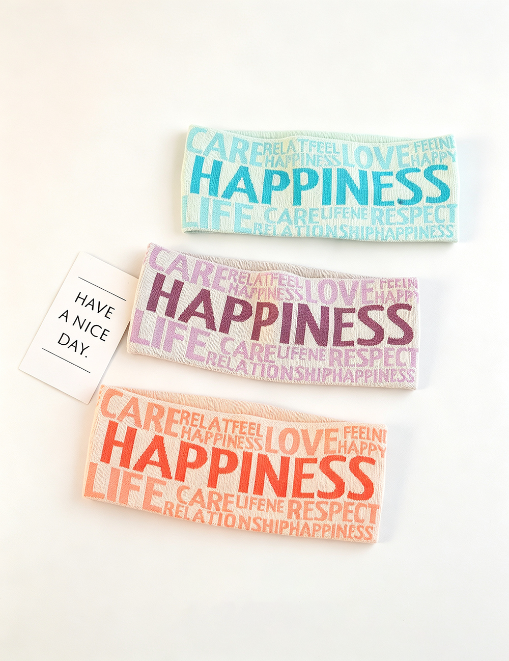 Color Block Letter Knit Sports Headband 6W6HBD331