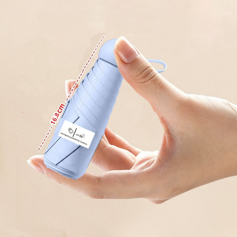 Simple Solid Color Portable Compact Mini Umbrella MK2MBFN6Z11UL06