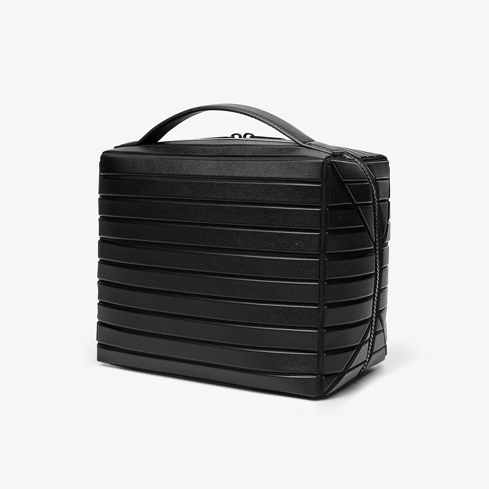 Trendy Striped Large Capacity Foldable Makeup Bag 6W5CO393