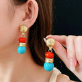 Boho Style Irregular Geometry Stones Choker Necklace 6W6JNC950