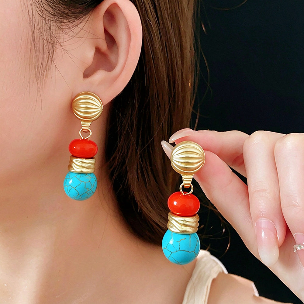 Boho Style Irregular Geometry Stones Choker Necklace 6W6JNC950