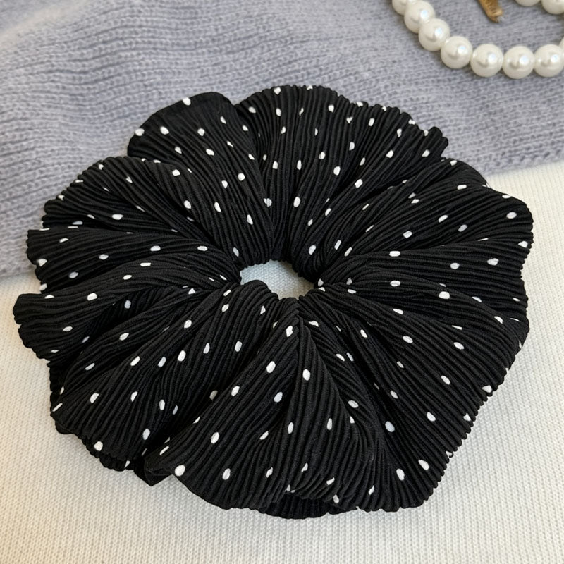 Chic Polka Dots Print Ruffled Hair Scrunchies 6W6HSR361