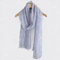 Solid Color Thin Mesh Long Silk Scarf 6W6NSC233
