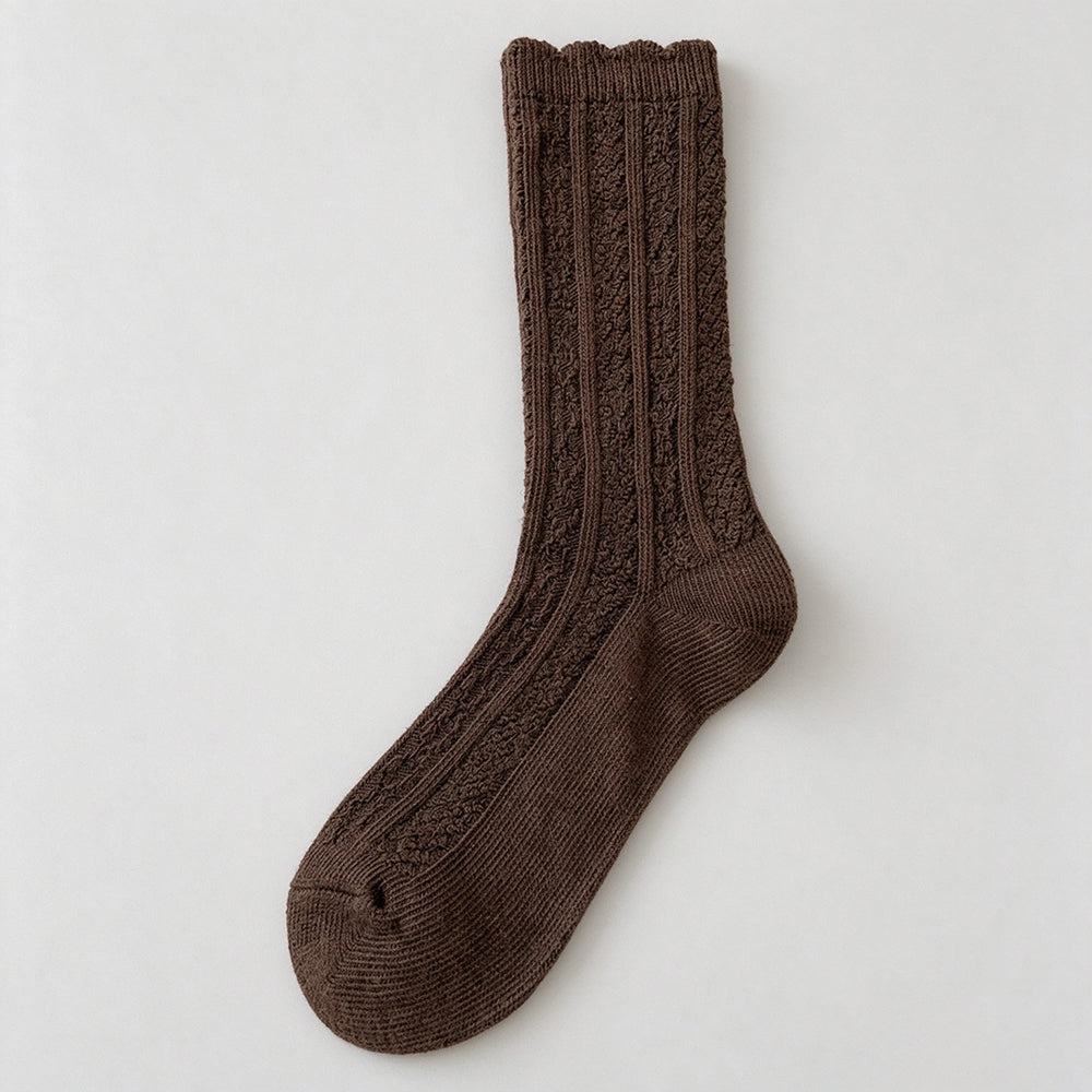 Slouchy Knit Crew Socks - DippedShop Wholesale - #9363