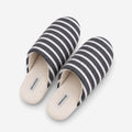 Minimalist Striped Closed-Toe Quiet Indoor Slippers 6W8FSP230