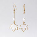 Maple Leaf Dangle Earrings - DippedShop Wholesale - #6739