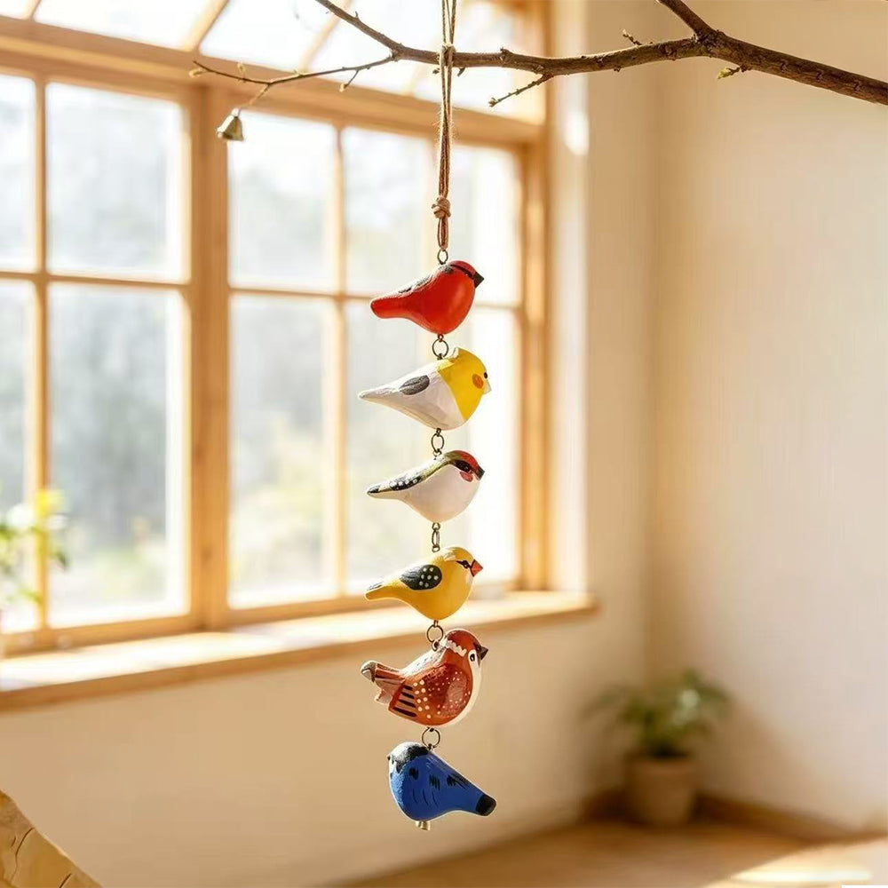 Creative Wooden Bird Hanging Wind Chime 6H7HLS220