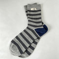 Striped Slouch Crew Socks - DippedShop Wholesale - #1539