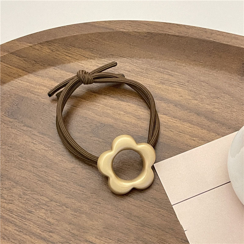 Minimalist Gold Flower Knot Hair Tie MK2BLW6W6HHT15