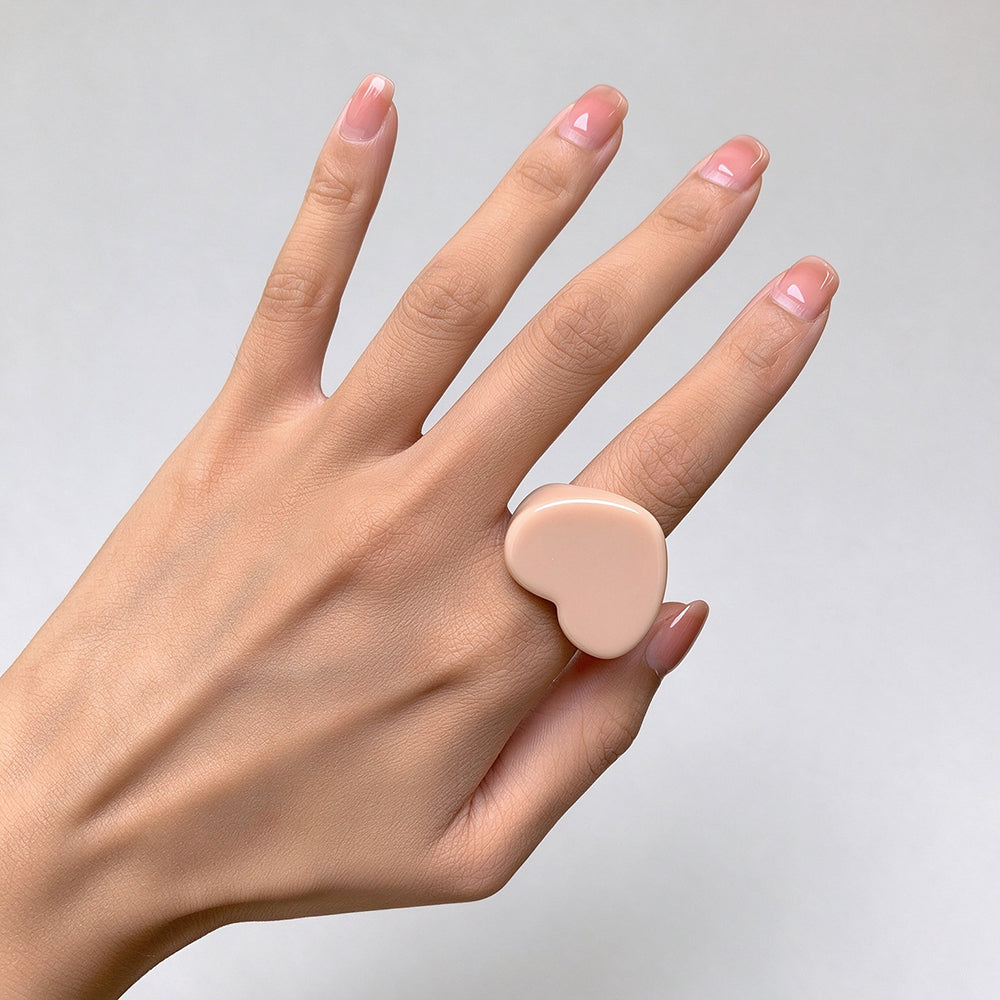 Resin Heart Ring - DippedShop Wholesale - #1427