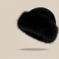 Minimalist Solid Color Faux Fox Fur Bucket Hat 6W6HAT666