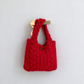 Cute Handmade Cable Knit Mini Handbag 6W10BBG2375
