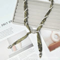 Stylish Pearl Twist Cashew Print Silk Scarf MK2BLW6W6NSI35