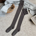 Simple Solid Color Over Knee High Socks 6W8FSO1008