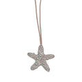 Chic Pearl Rhinestones Starfish Pendant Keychain 6W10BBC805