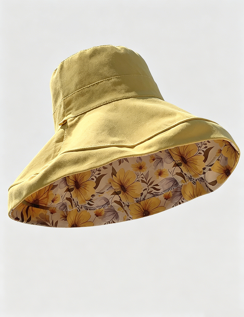 Summer Floral Print Reversible Wide Brim Sun Hat 8BK6HAT164T