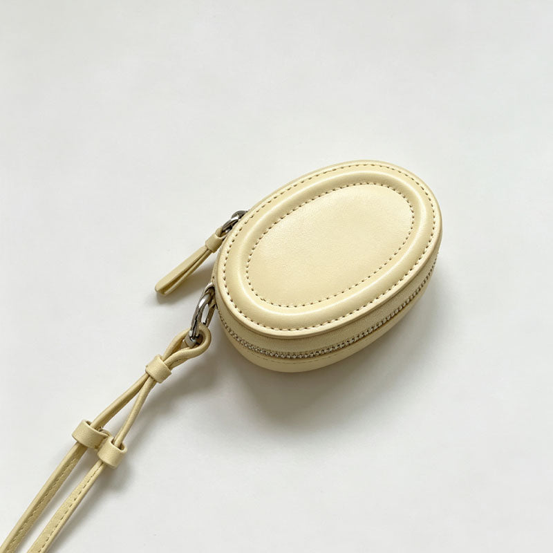 Simple Solid Coloe Oval Case Earbud Case 6S10BWB102