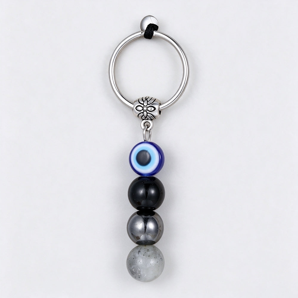 Natural Stone Crystal Keychain - DippedShop Wholesale - #8083