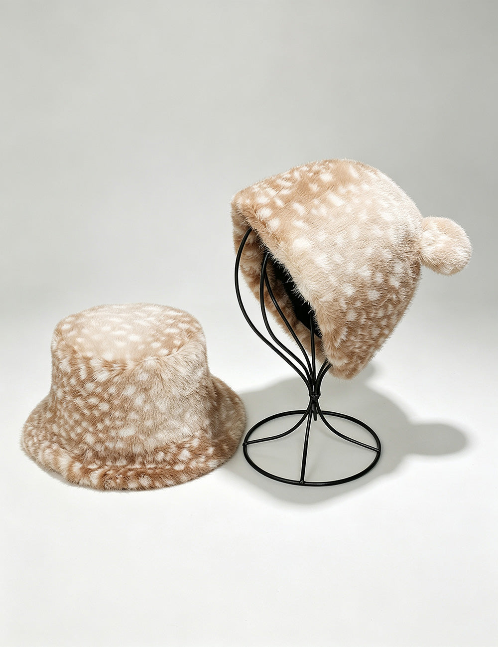 Winter Faux Fur Thicken Warm Bucket Hat 6W6HAT825
