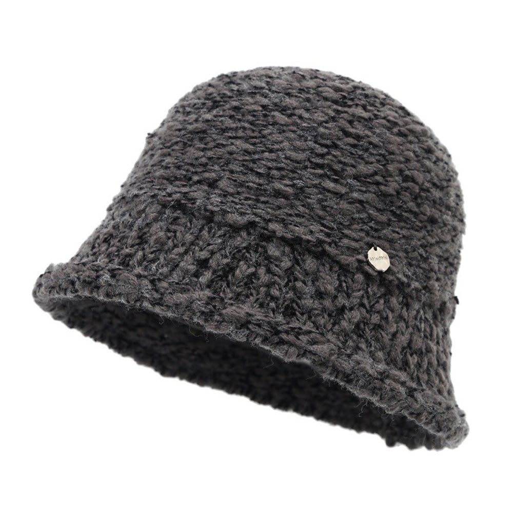Chunky Knit Solid Color Bucket Hat 6W6HAT803