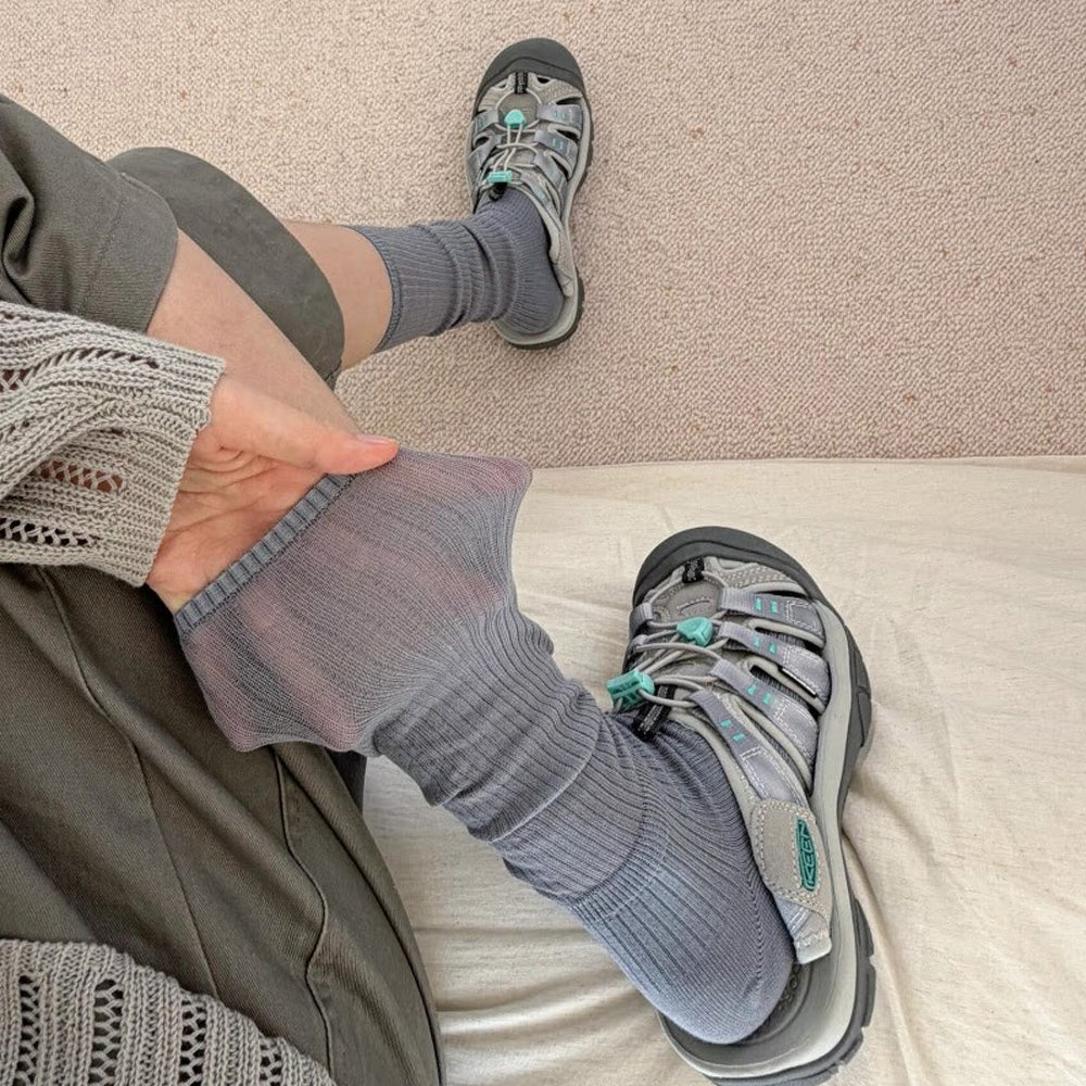 Mid-Calf Knit Socks - DippedShop Wholesale - #7059