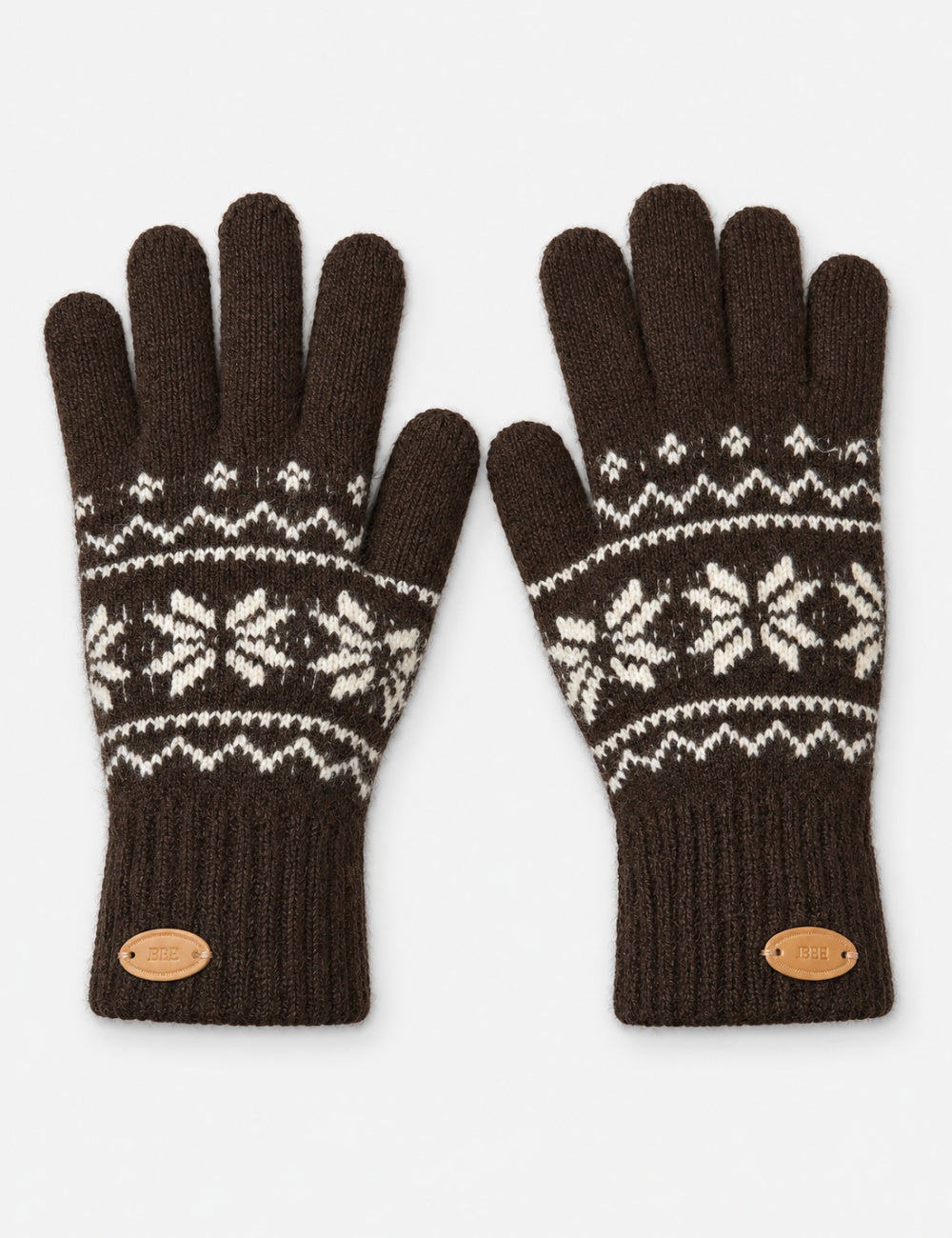 Vintage Snowflake Jacquard Full Finger Gloves 6W6GLO86