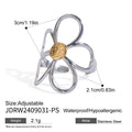 Hollow Flower Open Ring - DippedShop Wholesale - #7443