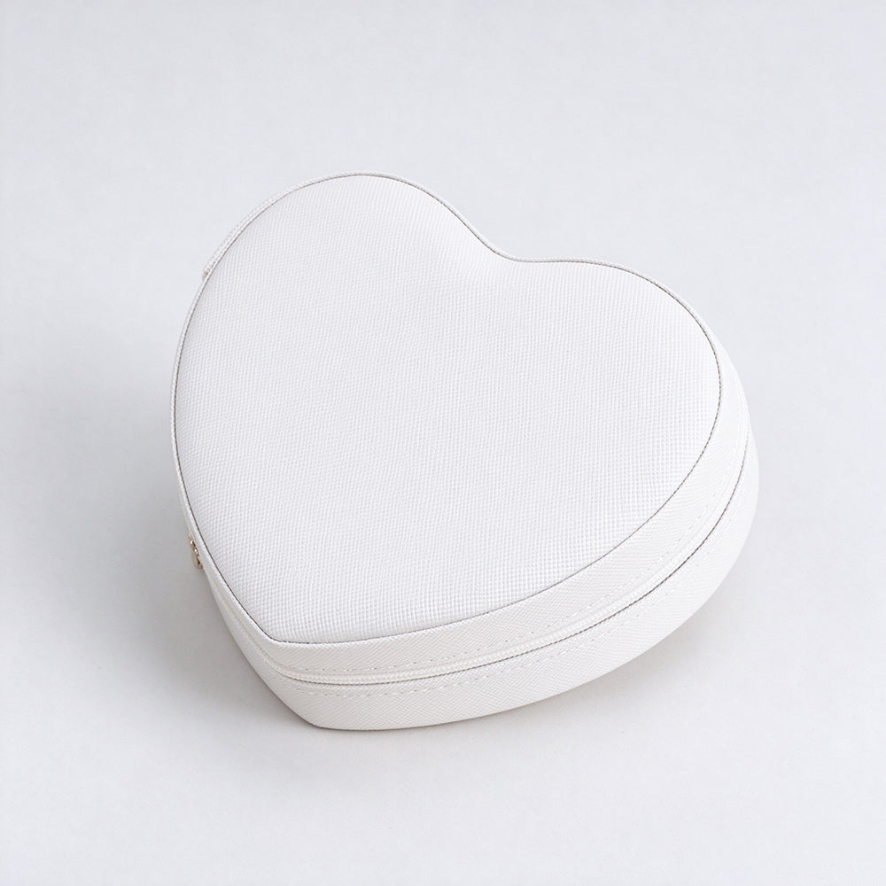 Fashion Heart Shape Portable Jewelry Box 6H13HSJ148