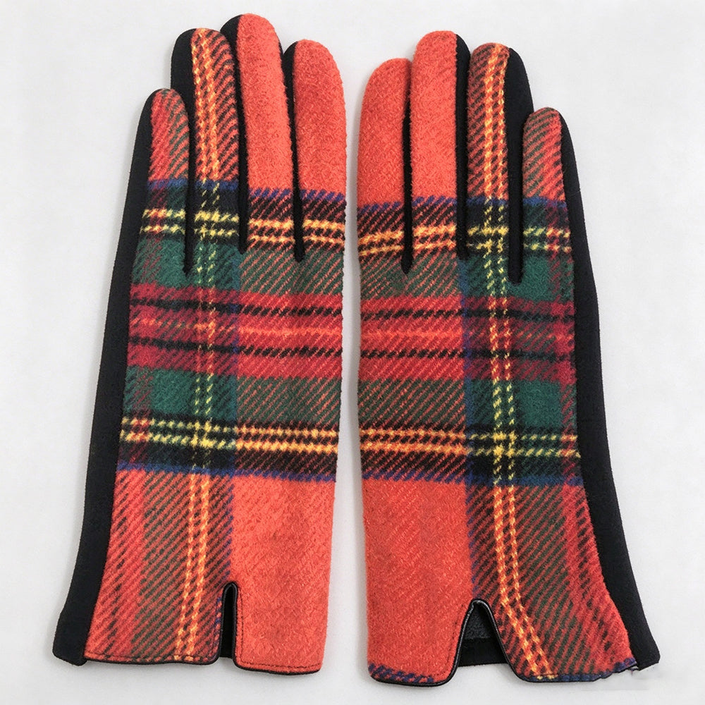 Color Contrast Plaid Touch Screen - DippedShop Wholesale - #1539