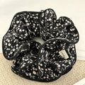 Sweet Floral Print Ruffled Hair Scrunchies 6W6HSR358