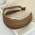 Trendy Ruched Solid Color Wide Headband 6W6HBD310